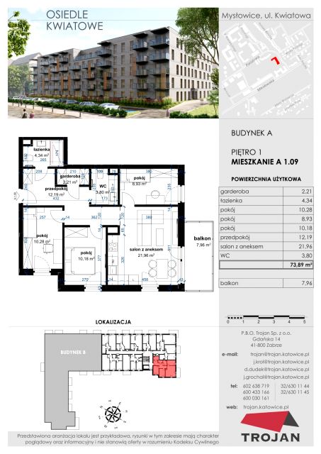 Mieszkanie Janów Miejski-Ćmok, ul. Kwiatowa