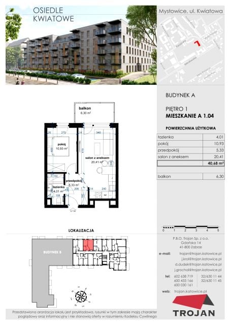 Mieszkanie Janów Miejski-Ćmok, ul. Kwiatowa