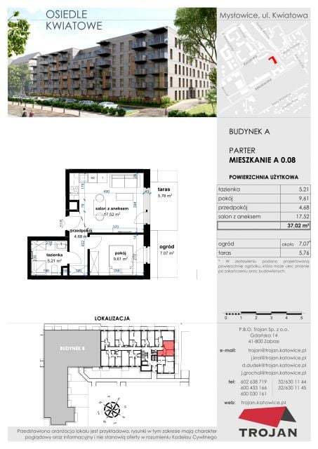 Mieszkanie Janów Miejski-Ćmok, ul. Kwiatowa