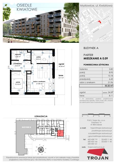 Mieszkanie Janów Miejski-Ćmok, ul. Kwiatowa