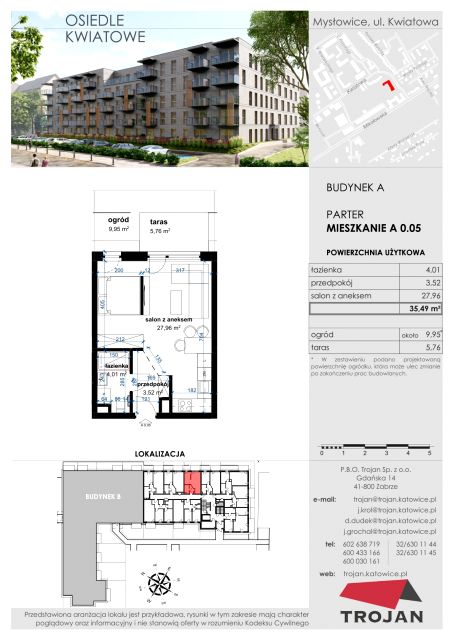 Mieszkanie Janów Miejski-Ćmok, ul. Kwiatowa