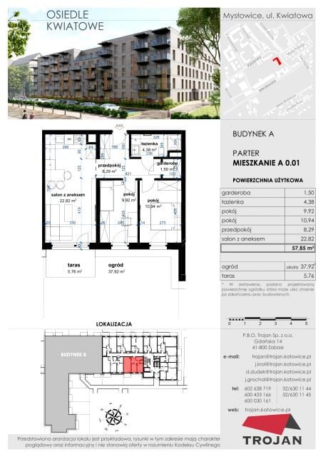 Mieszkanie Janów Miejski-Ćmok, ul. Kwiatowa