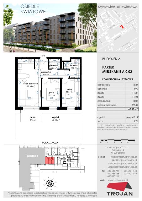 Mieszkanie Janów Miejski-Ćmok, ul. Kwiatowa