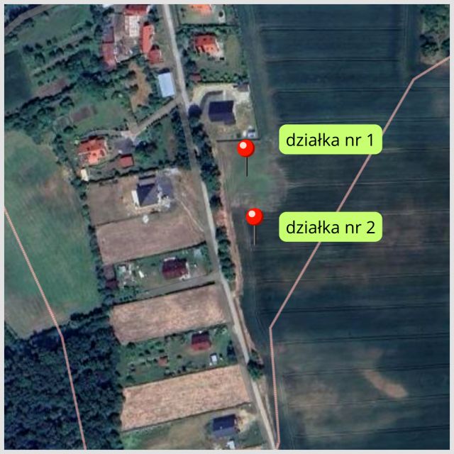 Działka przy lesie