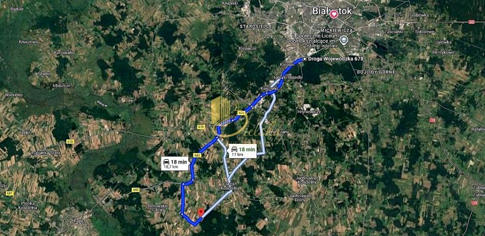 Działka budowlano-rolna Borowskie Gziki sprzedam