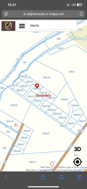 Działka budowlana Donimierz