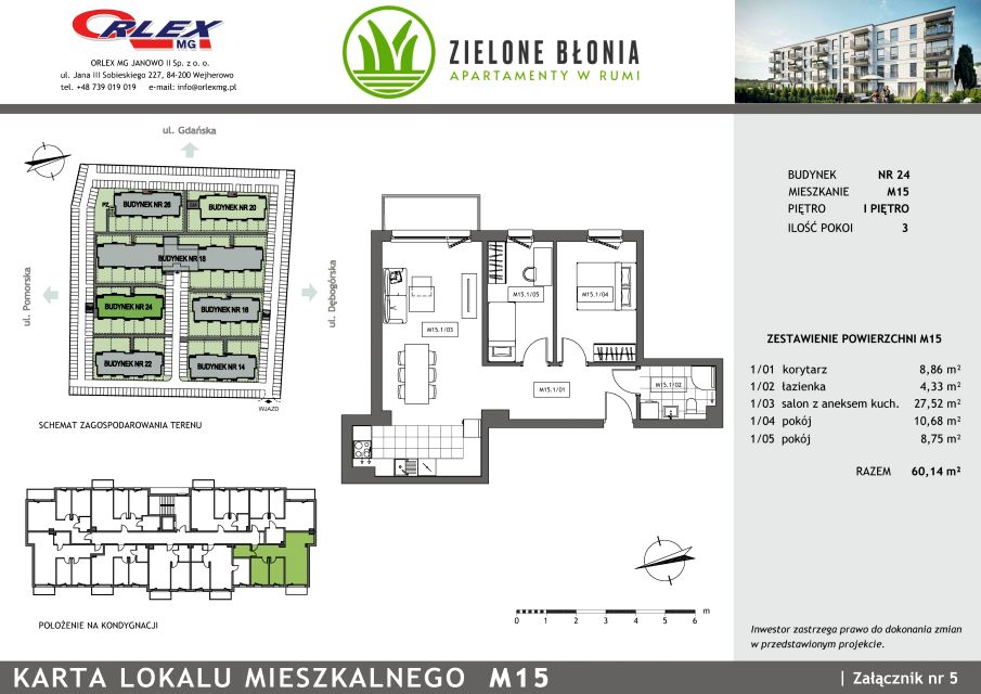 Mieszkanie Janowo, ul. Spacerowa