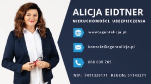 ALICJA EIDTNER - nieruchomości, ubezpieczenia