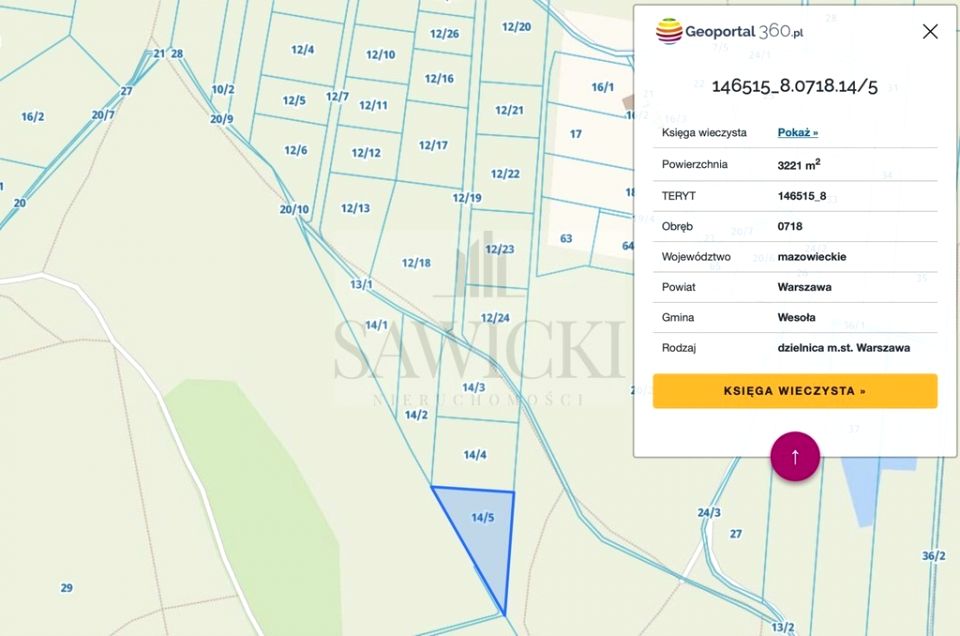 Działka leśna Warszawa