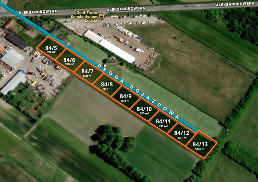 Działka budowlana Konstantynów Łódzki