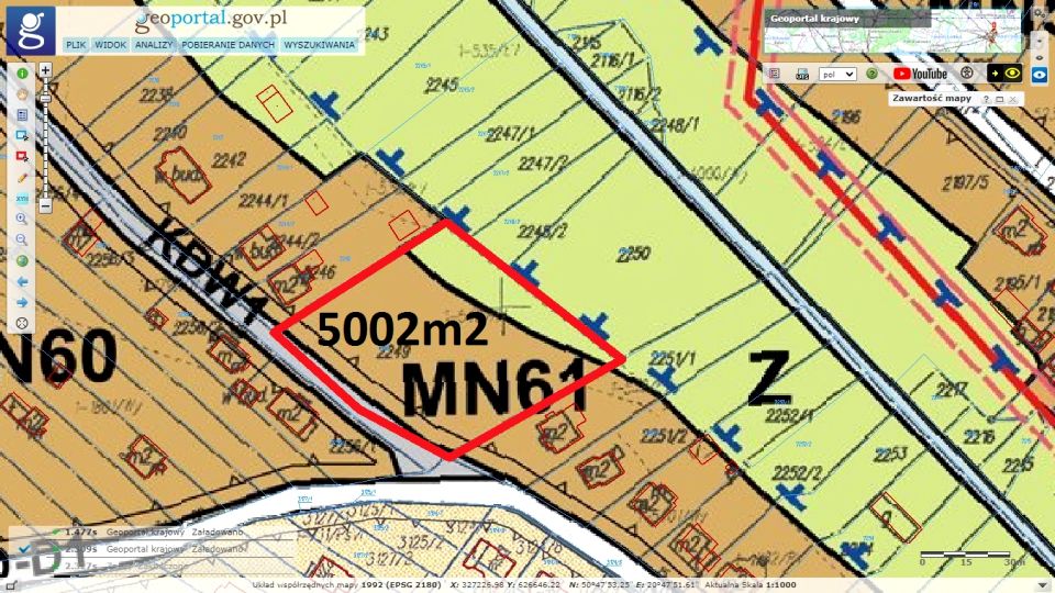 Działka budowlana Daleszyce