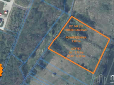Działka rolna Danowo