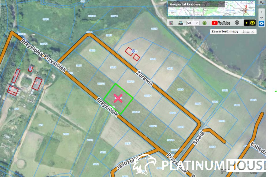 Działka budowlana Zabór