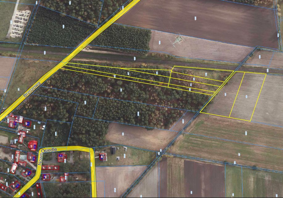 Działka leśna Garki