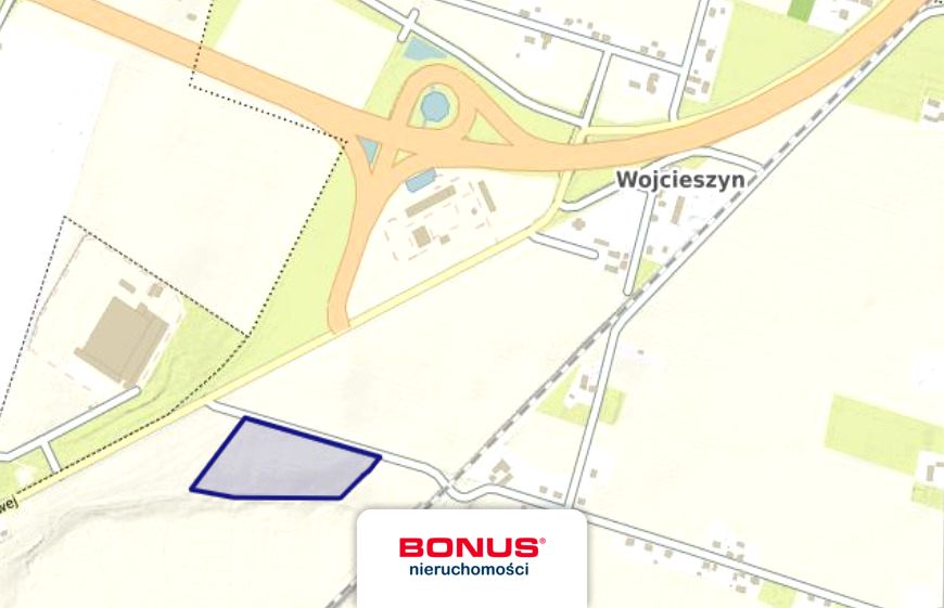 Działka usługowa Wojcieszyn