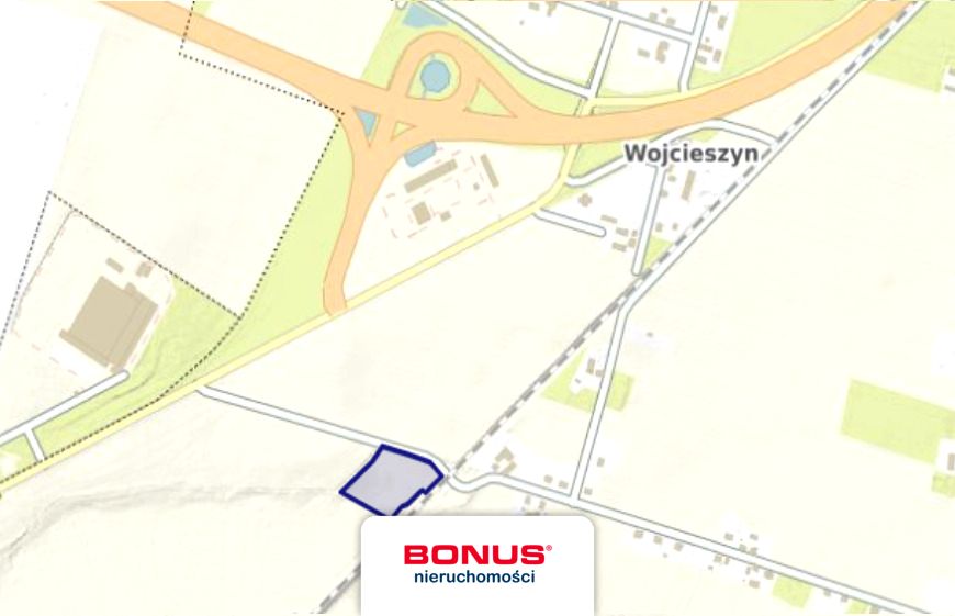 Działka usługowa Wojcieszyn
