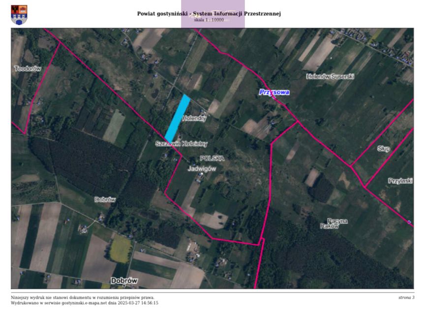 Działka inna Holendry Dobrowskie