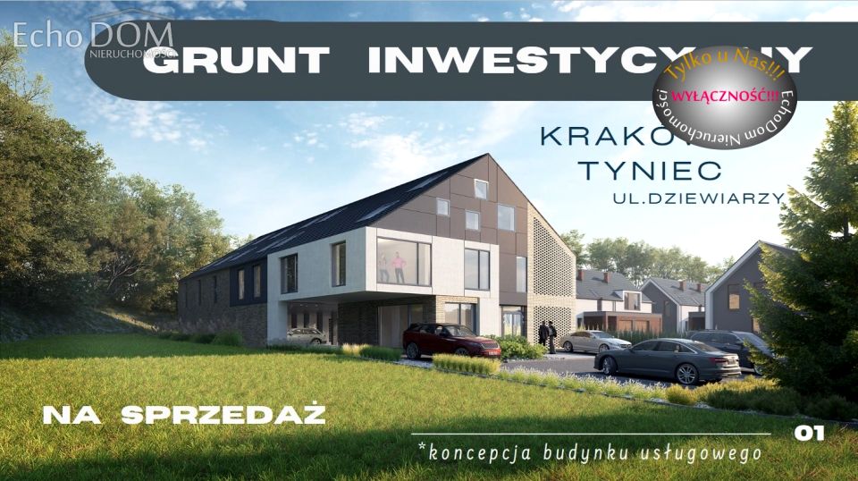 Działka usługowa Kraków