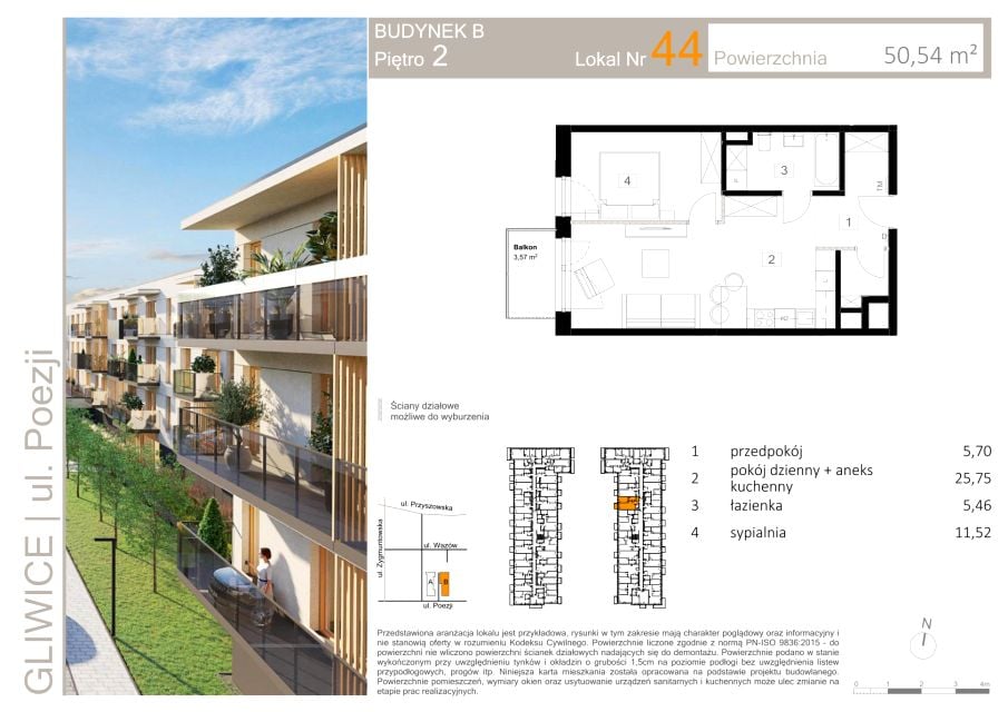 Mieszkanie Łabędy, ul. Poezji 15-17
