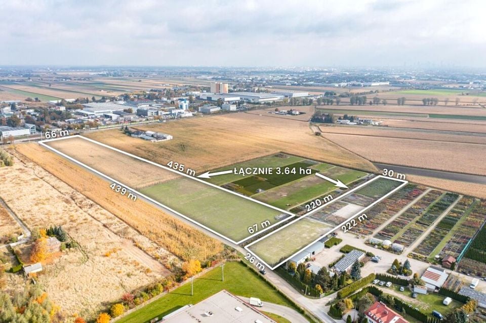 Działka inwestycyjna Ożarów Mazowiecki