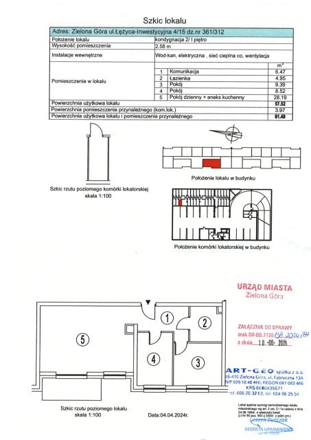 Mieszkanie Czarkowo, ul. Inwestycyjna 6