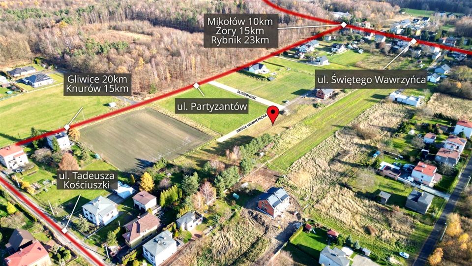 Działka budowlana Orzesze