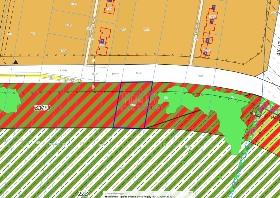 Działka usługowa Reguły