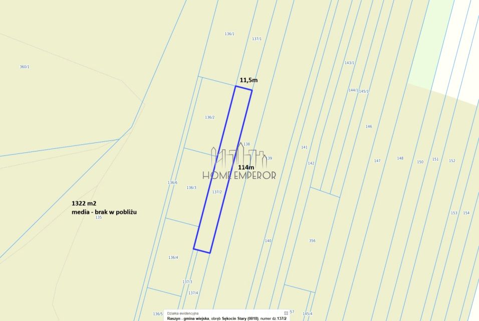 Działka leśna Sękocin Stary