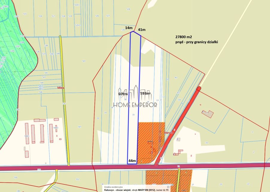 Działka budowlana Milew