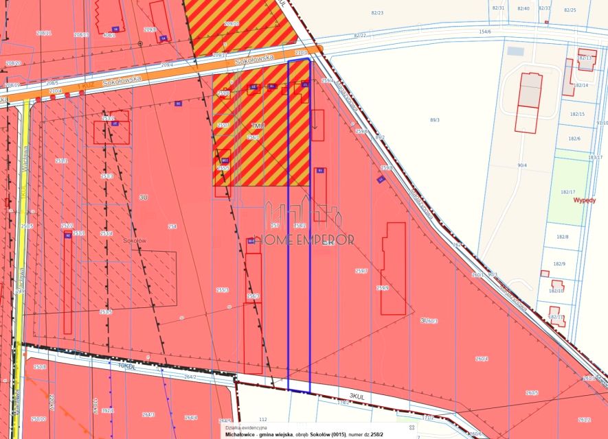 Działka usługowa Sokołów