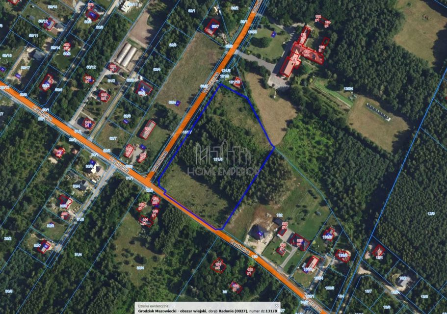 Pusta działka Radonie