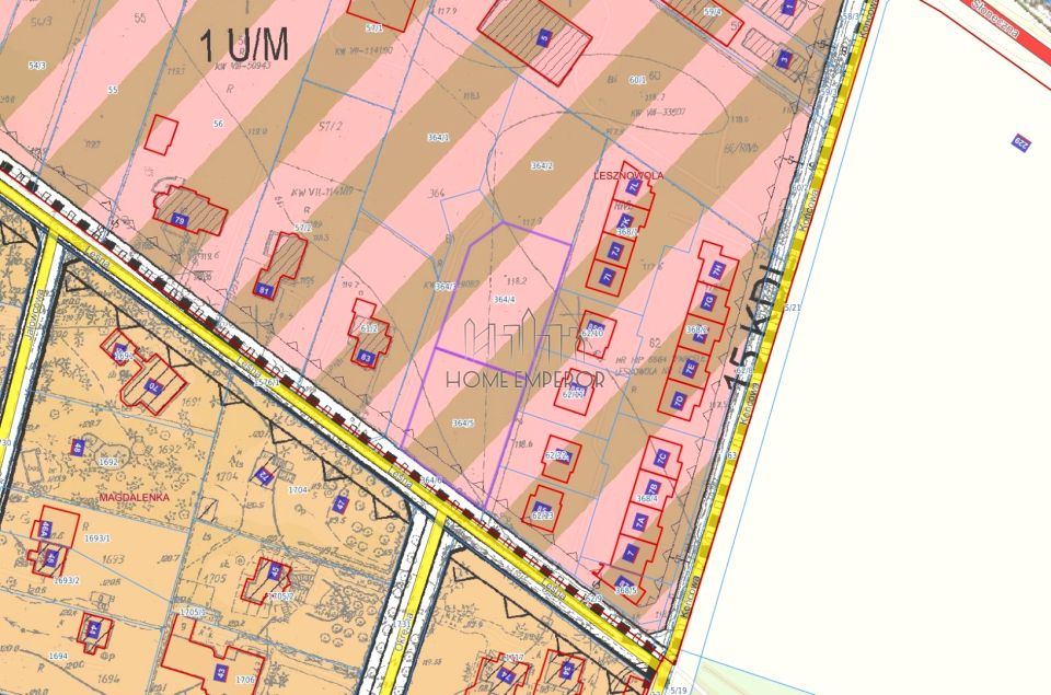 Działka usługowa Magdalenka