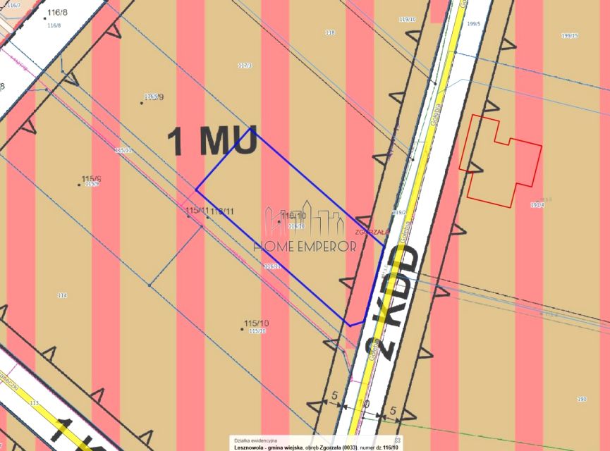 Działka usługowa Zgorzała