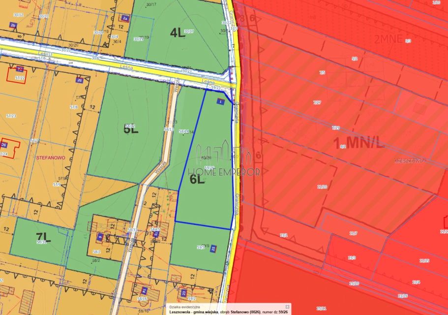 Działka leśna Stefanowo