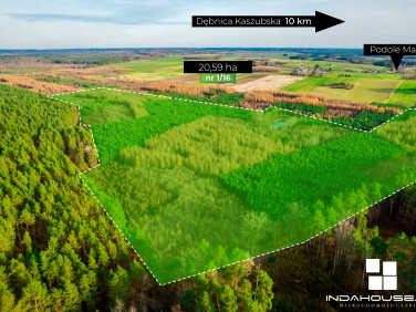 Działka leśna Podole Małe