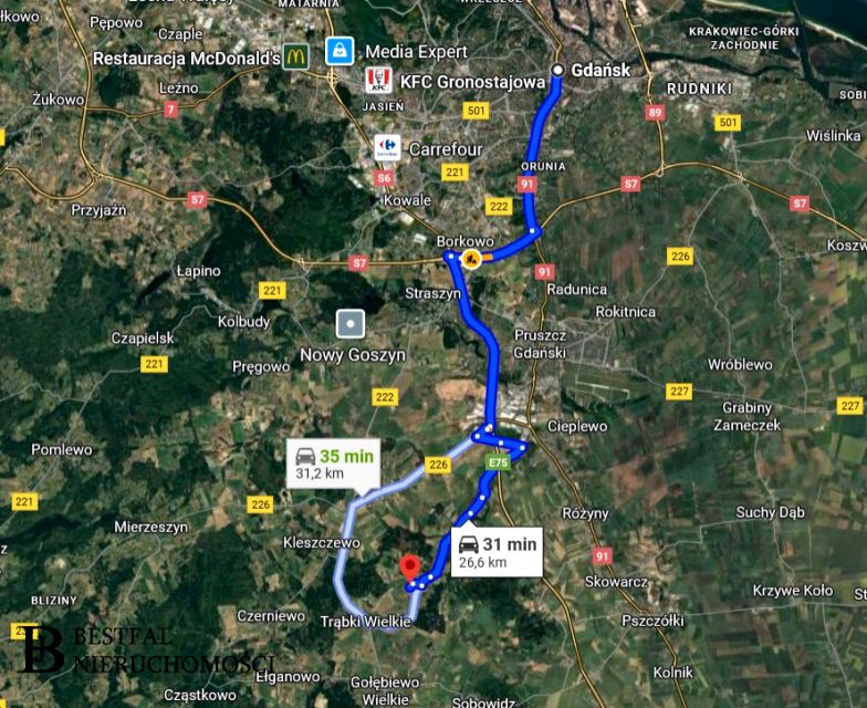 Działka budowlana Trąbki Małe sprzedam