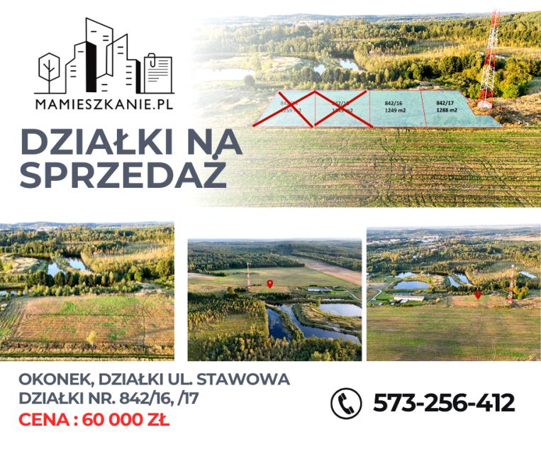 Działka budowlana Okonek