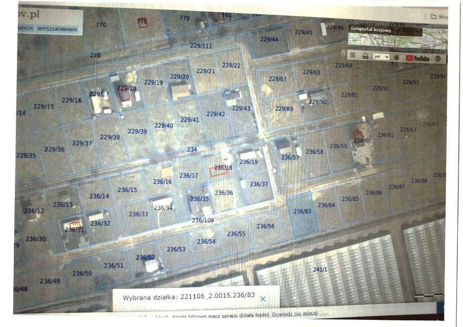 Działka rekreacyjna Sławoszyno