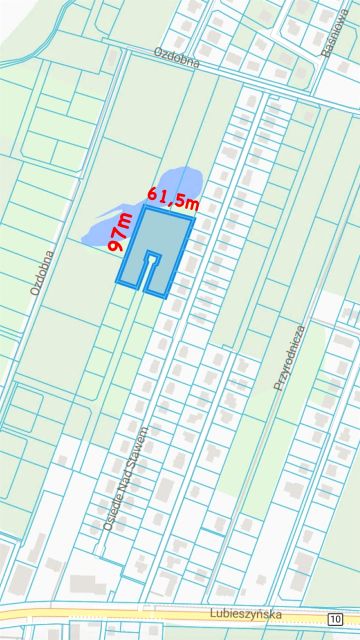 Działka inwestycyjna Mierzyn