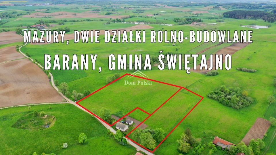 Działka budowlano-rolna Barany sprzedam