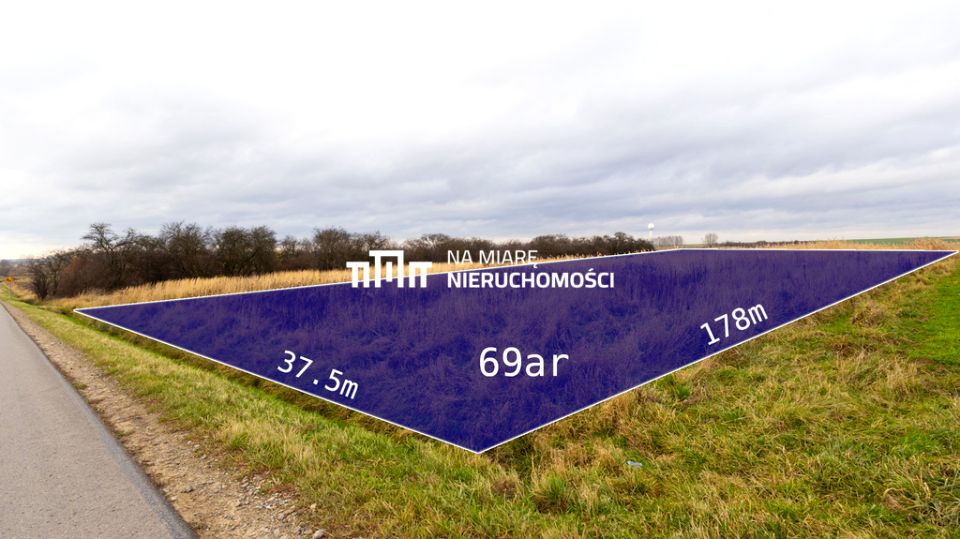 Działka inwestycyjna Stobierna