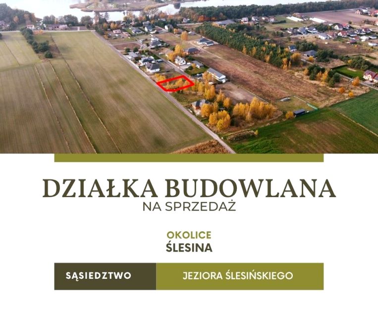Działka budowlana Ślesin