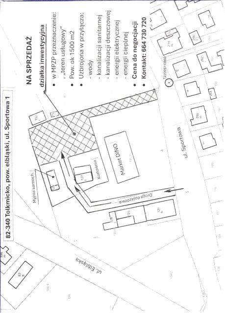 Działka inwestycyjna Tolkmicko