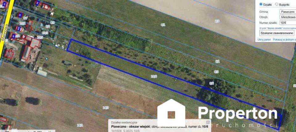 Działka inwestycyjna Mieszkowo
