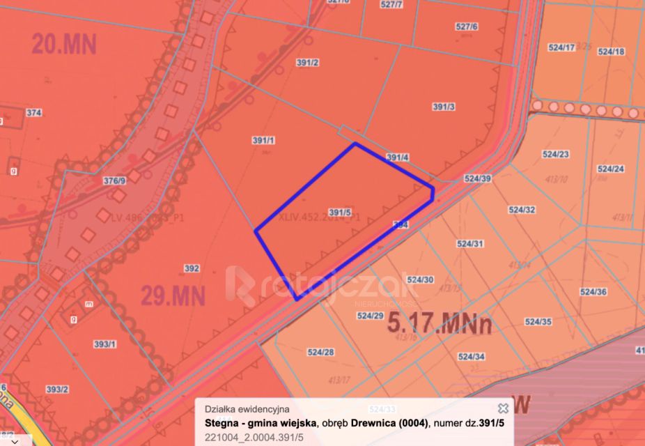 Działka budowlana Drewnica