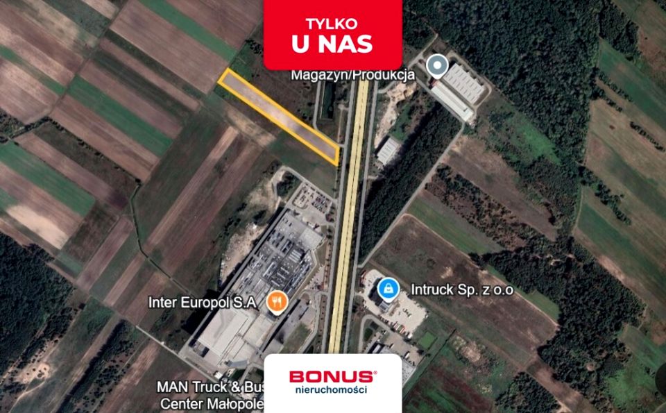 Działka przemysłowa Małopole