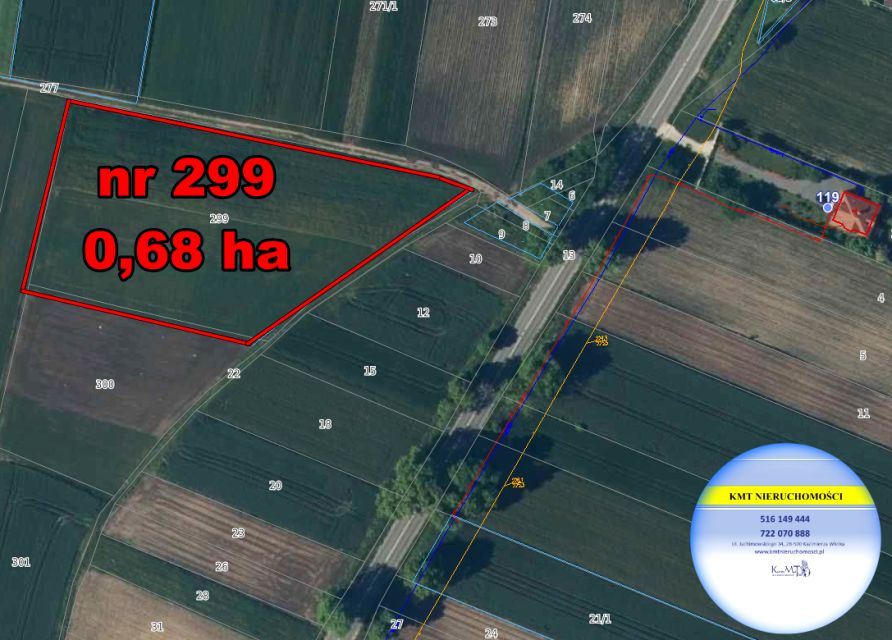 Działka budowlano-rolna Gabułtów