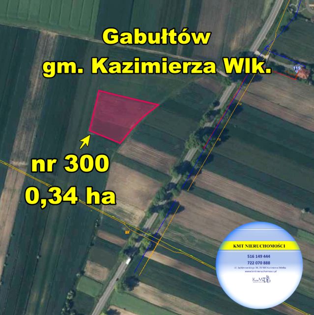 Działka rolna Gabułtów