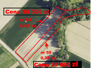 Działka rolna topola