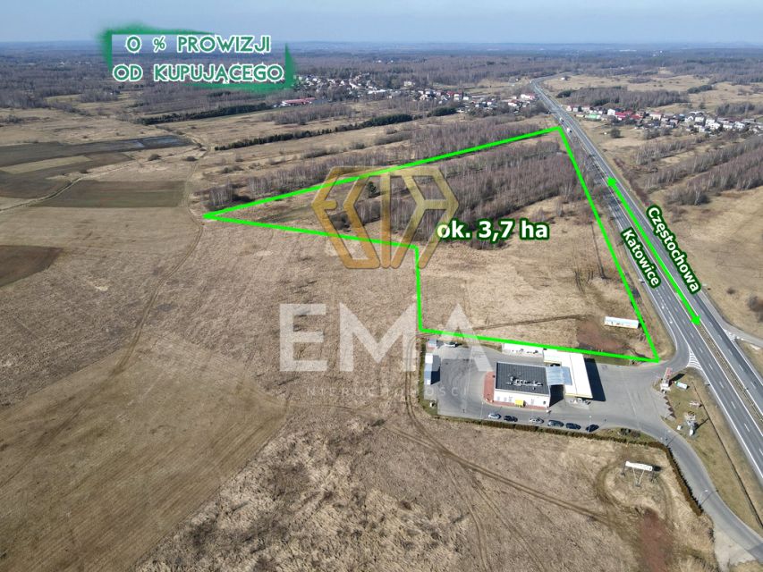 Działka usługowa Koziegłowy